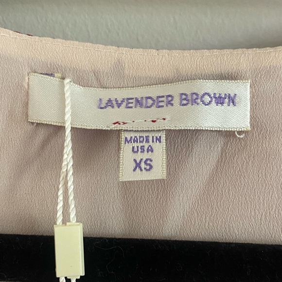 Lavender Brown Red Midi Dress - Picture 7 of 8